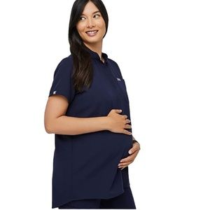 Figs navy blue Kitale maternity scrub top labor and delivery XS
